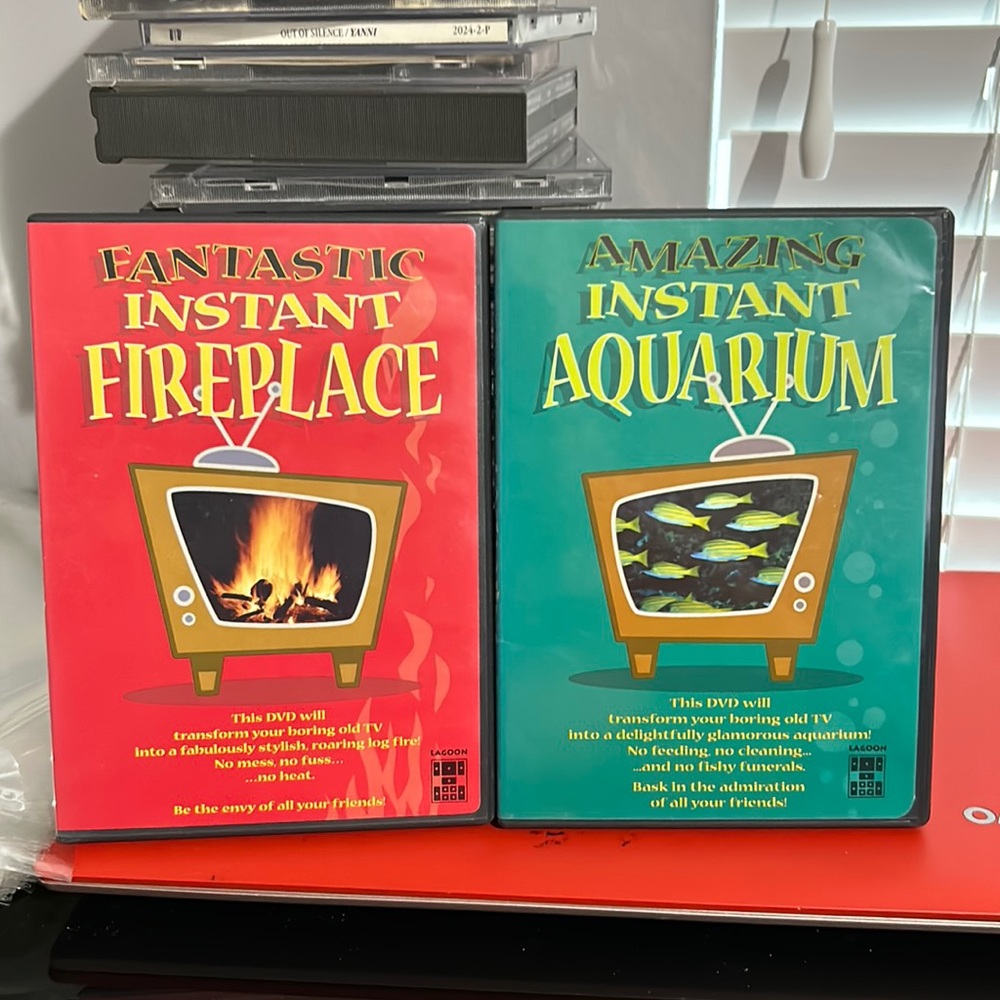 Instant‎ Fireplace & Instant Aquarium DVDS